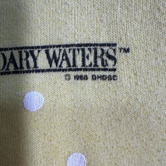 Vintage 80s South Dakota Boundary Waters Crewneck Mens Large Yellow Sweatshirt - Picture 4 of 6